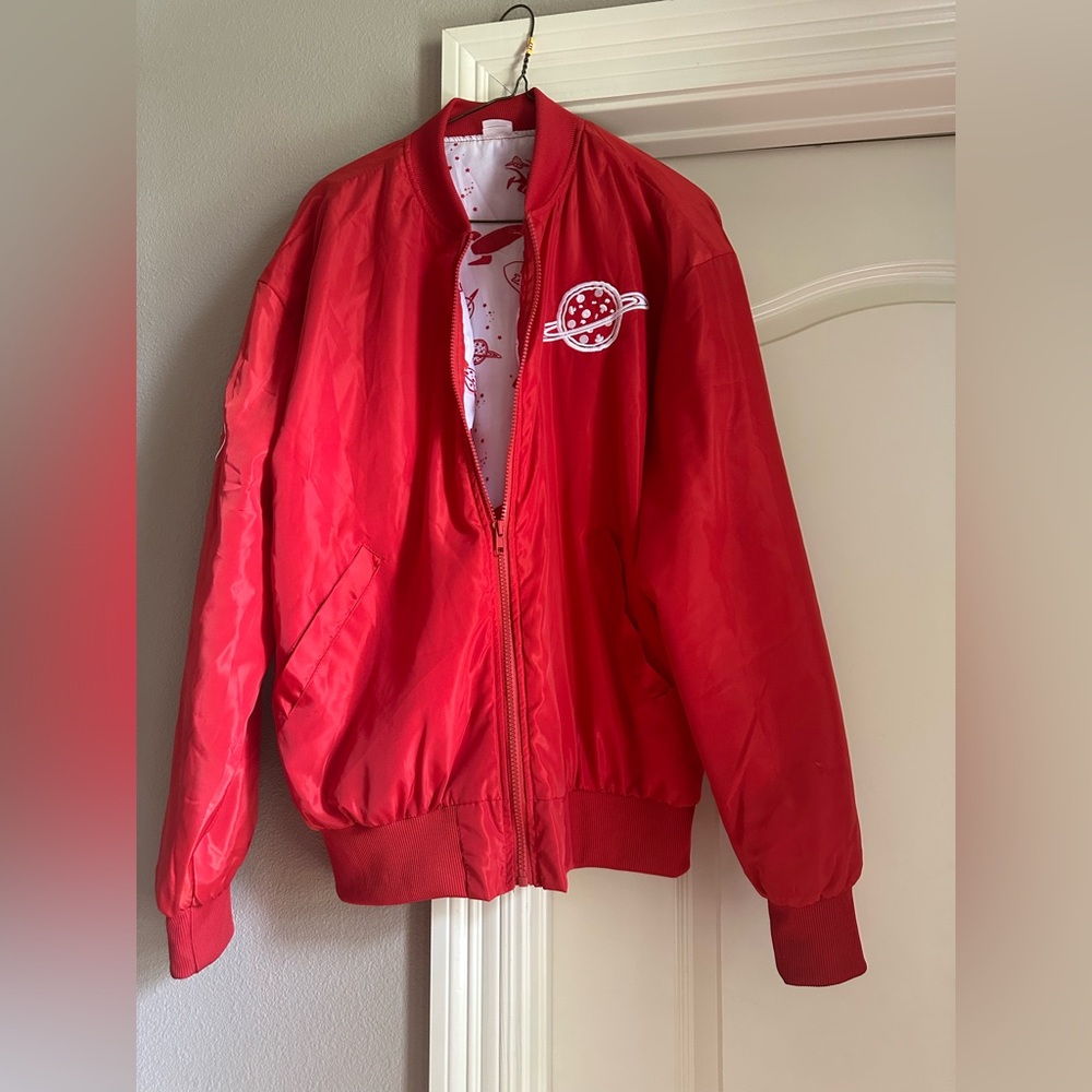 Disney Toy Story Vibrant Red Bomber Jacket with Emblem